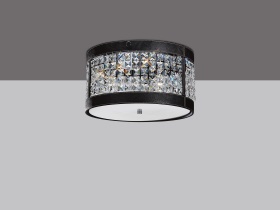 IL31030  Celsa Crystal  Flush Ceiling 3 Light